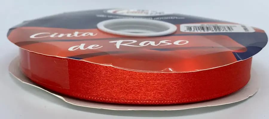 CINTA TELA FINA 15MM X 50Y ROJO
