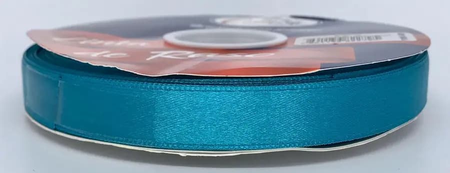 CINTA TELA FINA 15MM X 50Y TURQUEZA
