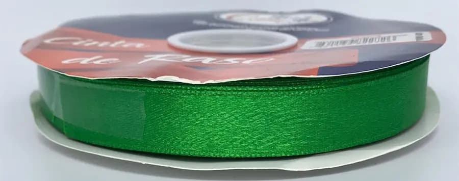 CINTA TELA FINA 15MM X 50Y VERDE OBSCURO