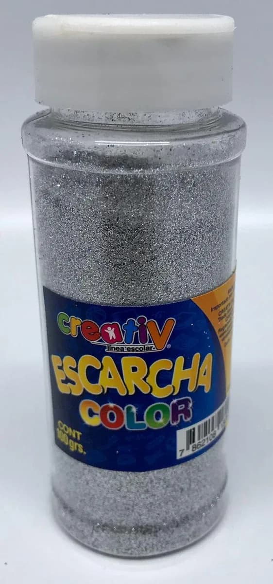 ESCARCHA CREATIV 100GR PLATA