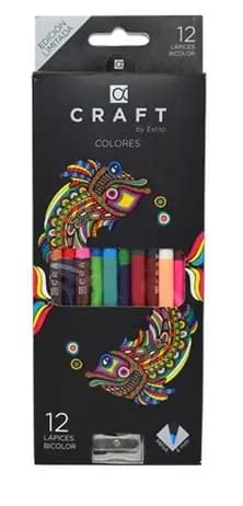 PINTURA CRAFT X 12UN DOBLE PUNTA