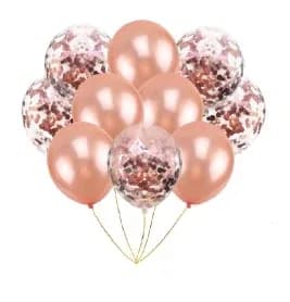 GLOBO LATEX CONFETTI JN1541 PAQ. X 10 PZ.