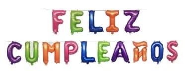 GLOBO LETRAS FELIZ CUMPLEANOS JN1153