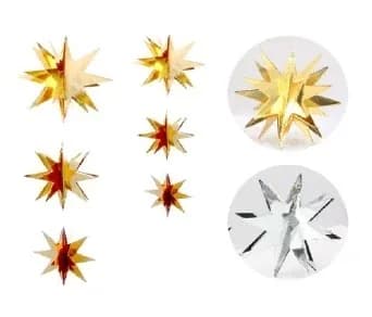 CORTINA ESTRELLA SURTIDAS JN 1783 PLATEADA