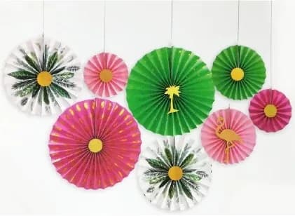 ABANICO DE FIESTA FLAMINGO JN 1256-1