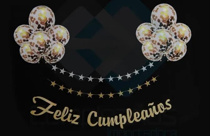 GLOBO FIESTA GUIRNALDA ESTRELLA 12UN 140-142