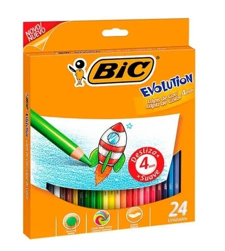 PINTURA BIC X 24 COL. GRANDE