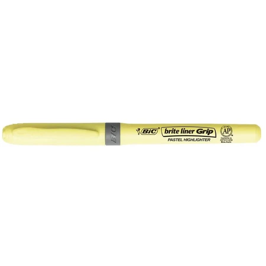 RESALTADOR BIC PASTEL AMARILLO