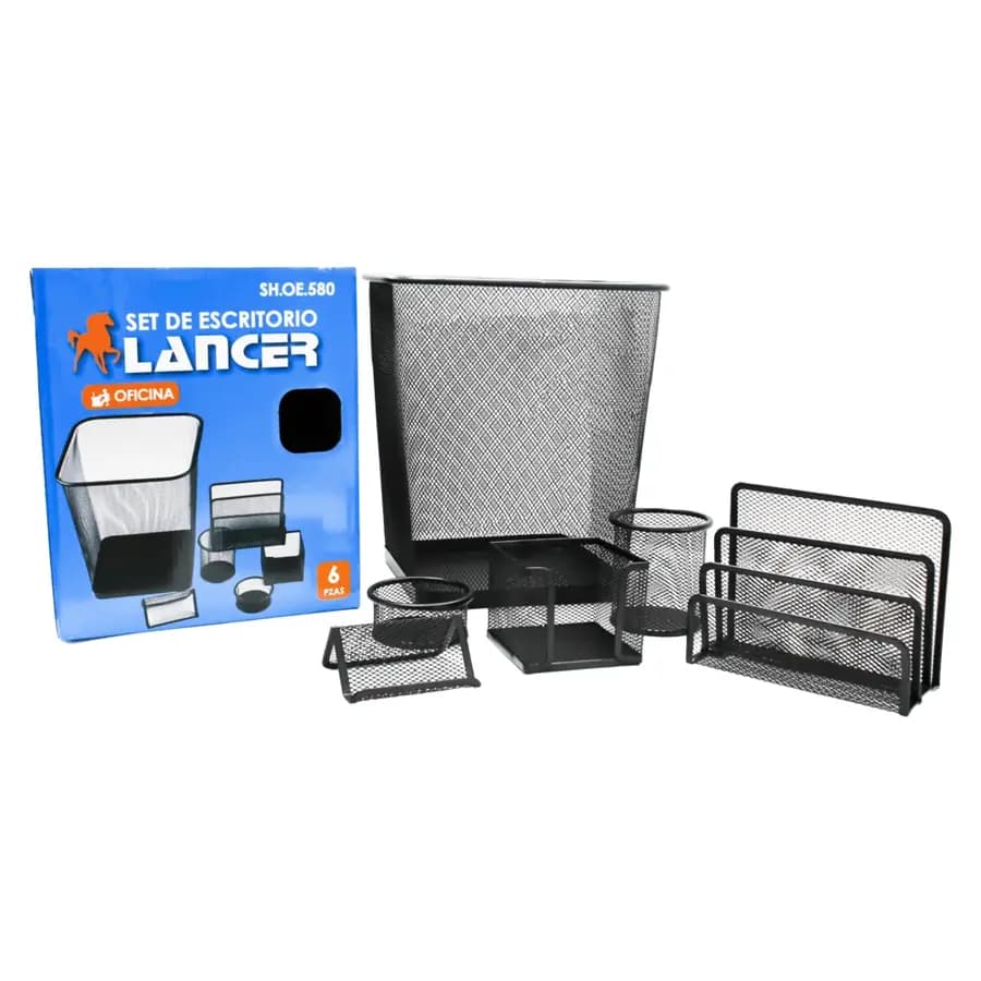 SET DE ESCRITORIO LANCER SH 580 X 6PZ