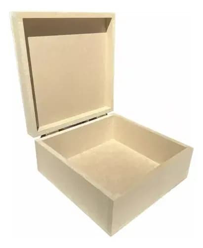 CAJA CUADRADA 15X15 HONDAS MDF