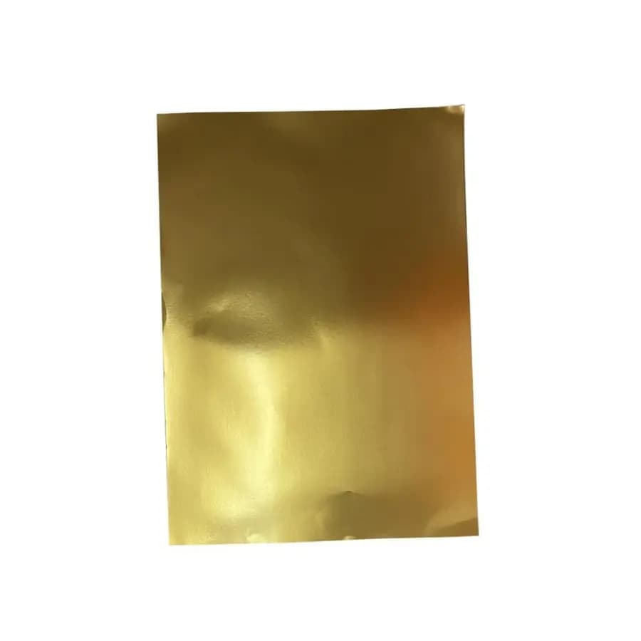 PLIEGO CART. ALUMINIO DORADA 50X70