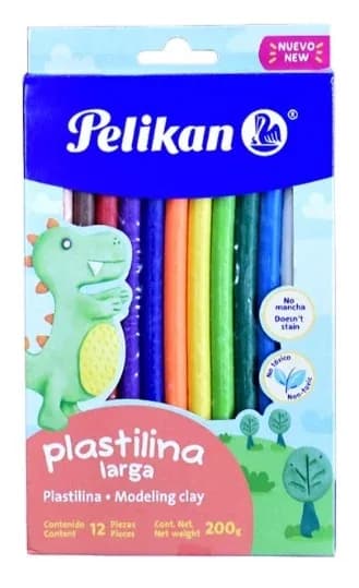 PLASTILINA PELIKAN X 12COL LARGA