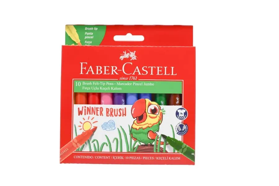 MARCADOR FABER C. X 10COL JUMBO PINCEL