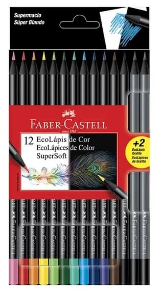 PINTURA FABER CASTELL X 12COL SUPER SOFT