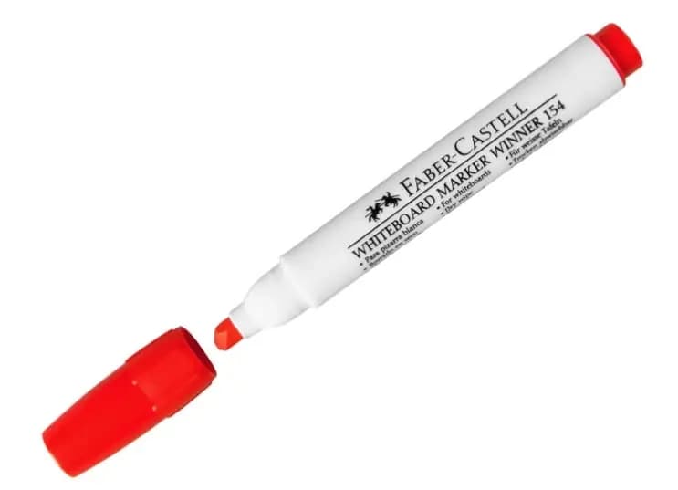 MARCADOR FABER C. BORRABLE 154 ROJO