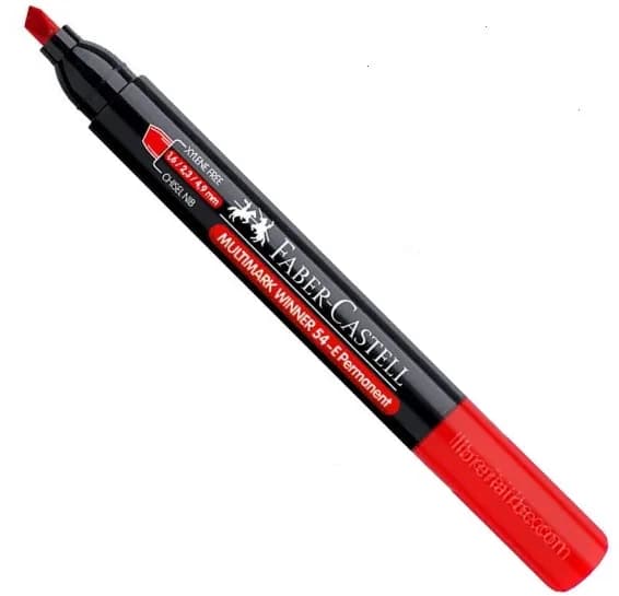 MARCADOR FABER C. PERMANENTE 54 ROJO