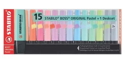 RESALTADOR X 15UN STABILO PASTEL