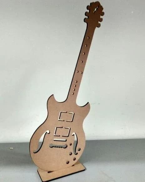 BASE CERVECERA C GUITARRA Y VASO MDF