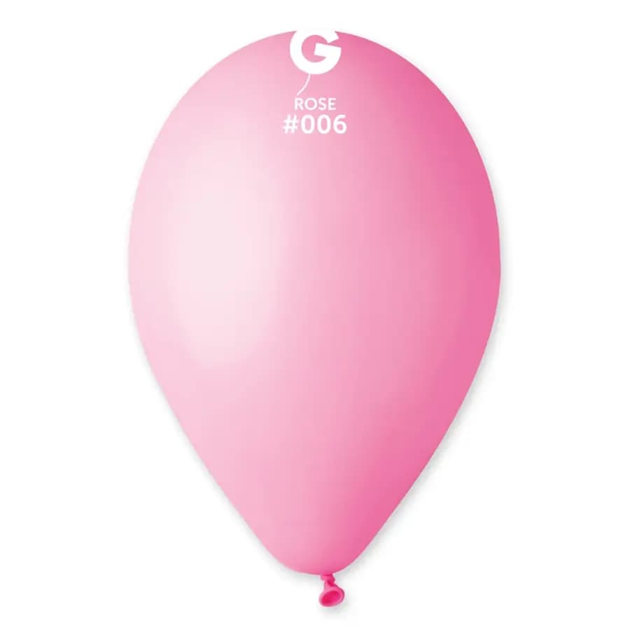 GLOBO FUNDA X 100UN GEMAR ROSA METALICO