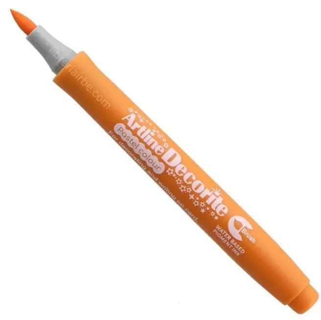 MARCADOR ARTLINE DECO. NARANJA PASTEL BRUSH