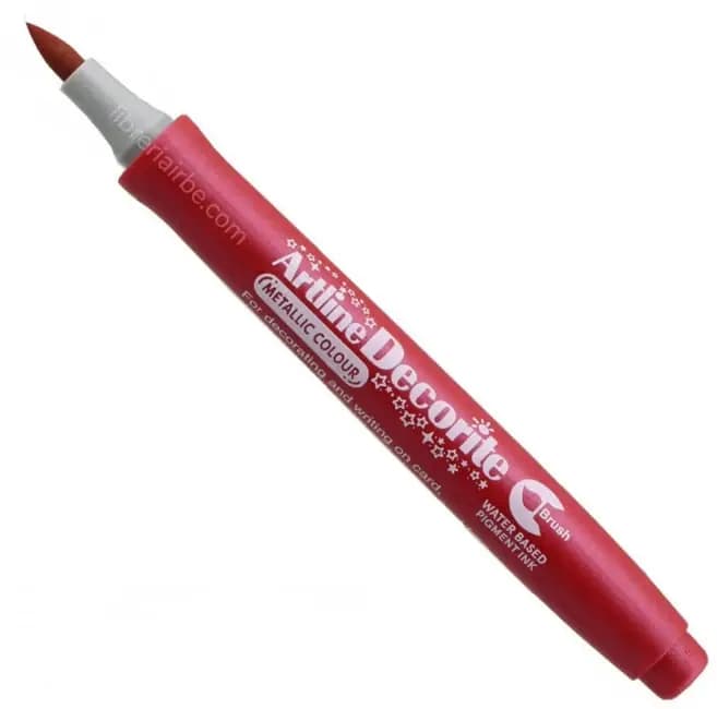 MARCADOR ARTLINE DECO. ROJO BRUSH