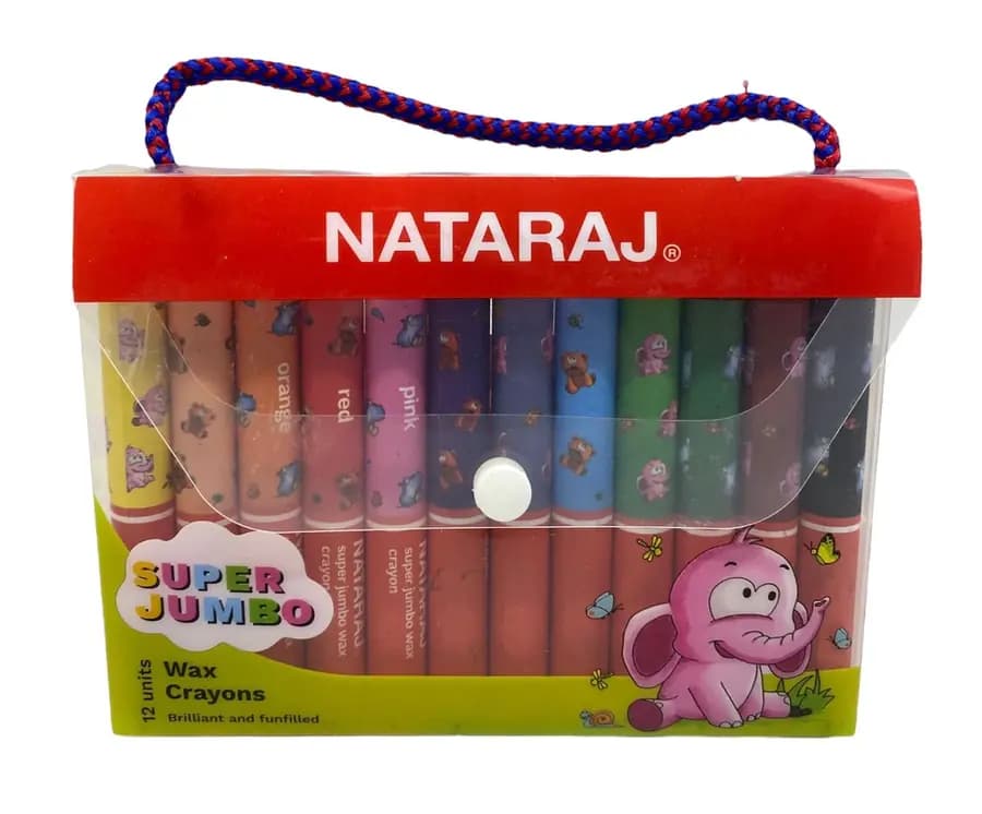 CRAYON NATARAJ SUPER JUMBO X 12COL