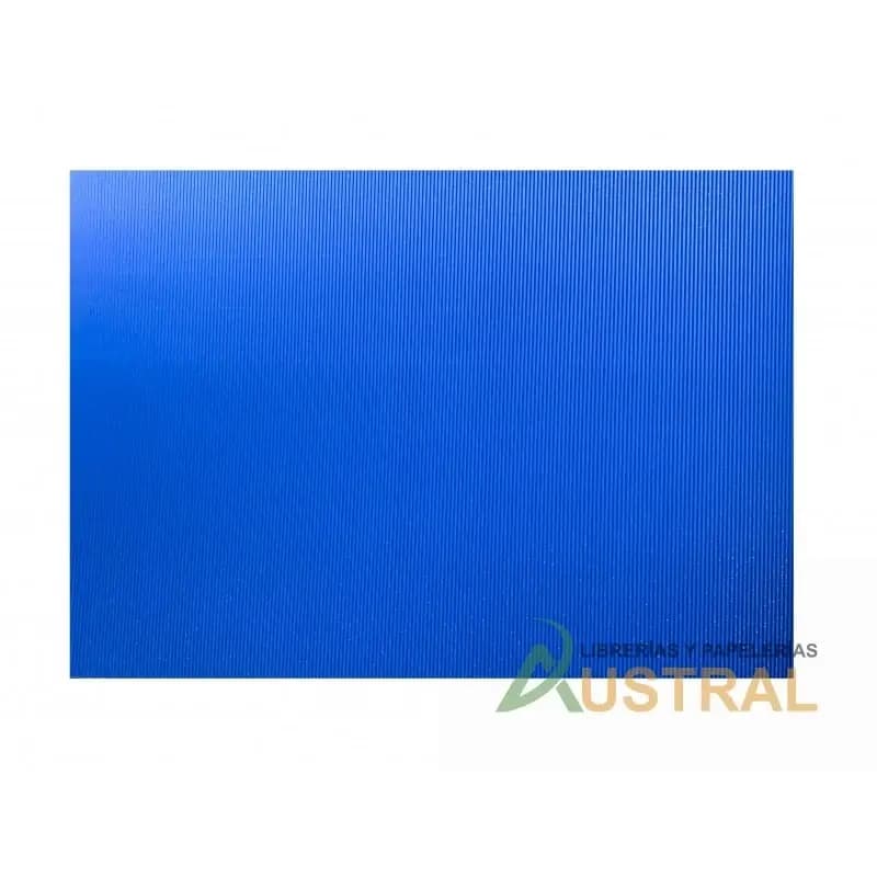 PLIEGO CART. ESCARCHADA LLANA AZUL 50X70