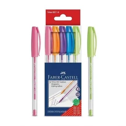 ESFERO X 5COL FABER CASTELL TRILUX 032 MEDIUM