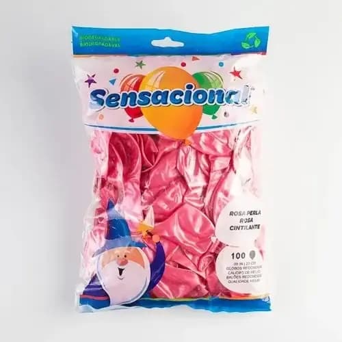 GLOBO FUNDA X 100UN SENSACIONAL PERLADOS COL.