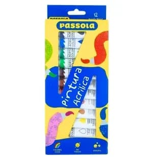 PINTURA ACRILICA PASSOLA X 12COL TUBO 12ML