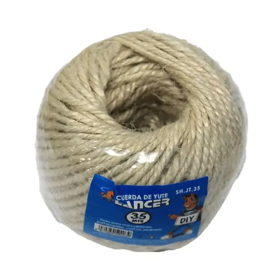 CUERDA DE YUTE LANCER BLANCA 35MT SH.JT.35