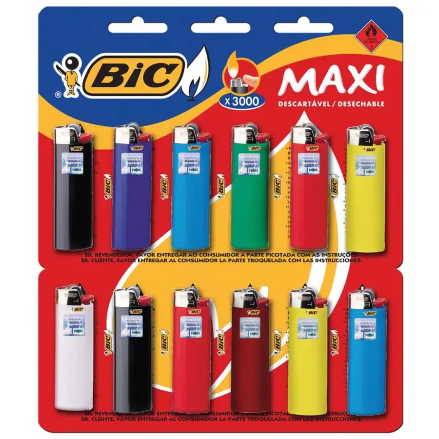 ENCENDEDOR MAXI BIC DISPLEY X 11UN