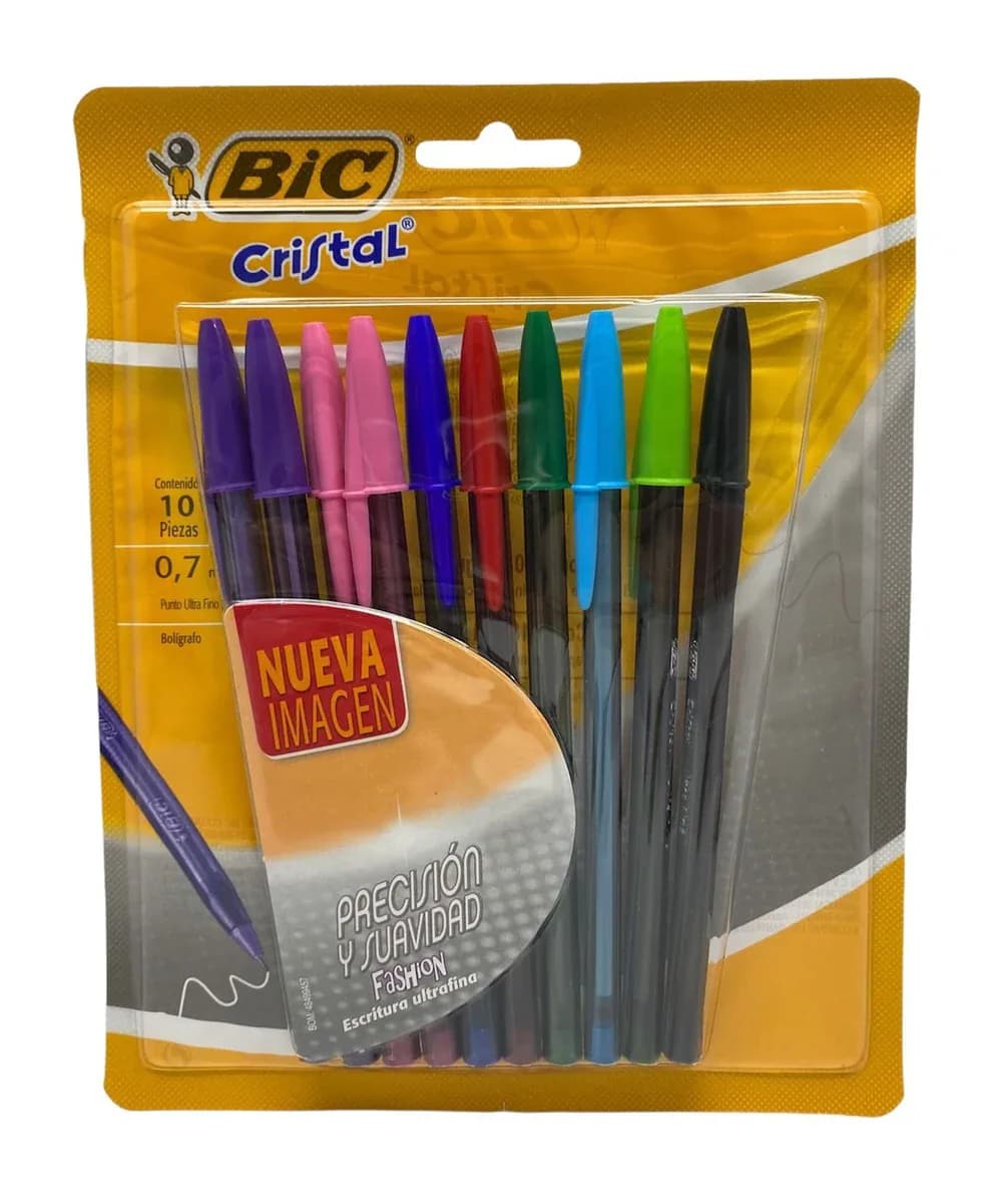 ESFERO BLISTER X 10UN BIC FASHION 0.7MM