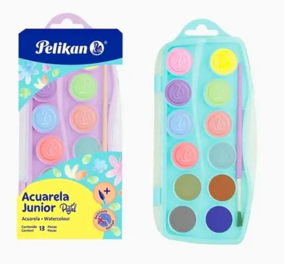 ACUARELA PELIKAN PASTEL X 12COL