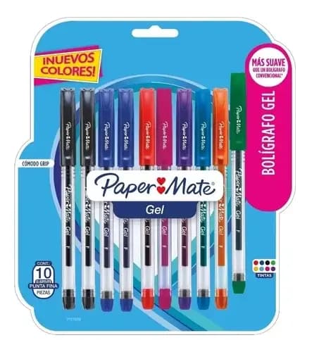 ESFERO BLISTER X 4COL PAPER MATE GEL 0.7MM