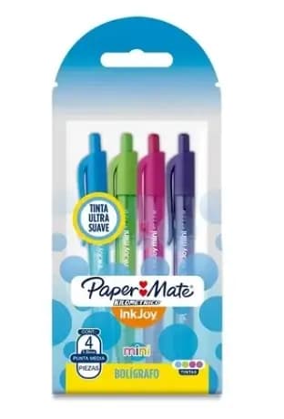 ESFERO MINI FUNDA X 4COL PAPER MATE INKJOY 1.0MM