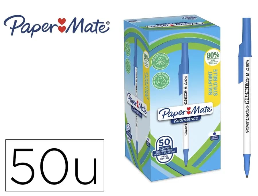 UNIDAD ESFERO PAPER MATE MEDIO AZUL 1.0MM