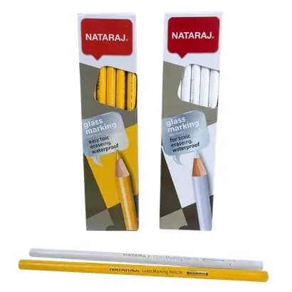 UNIDAD LAPIZ NATARAJ ACETATO P/ VIDRIO BLANCO