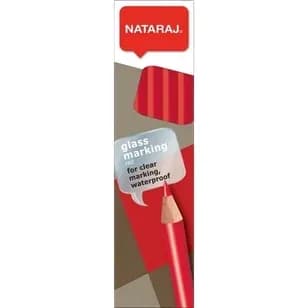 UNIDAD LAPIZ NATARAJ ACETATO P/ VIDRIO ROJO