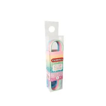 CLIPS PASSOLA JUMBO PASTELES X 8UN 10CM