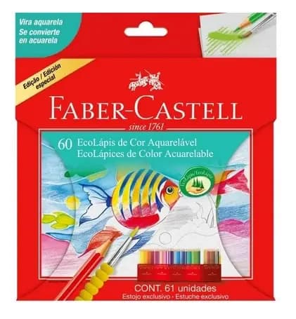 PINTURA FABER CASTELL X 60COL ACUARELABLE