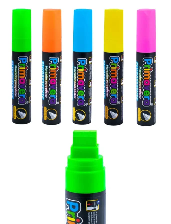 MARCADOR PRIMAVERA FLUOR NARANJA 15MM