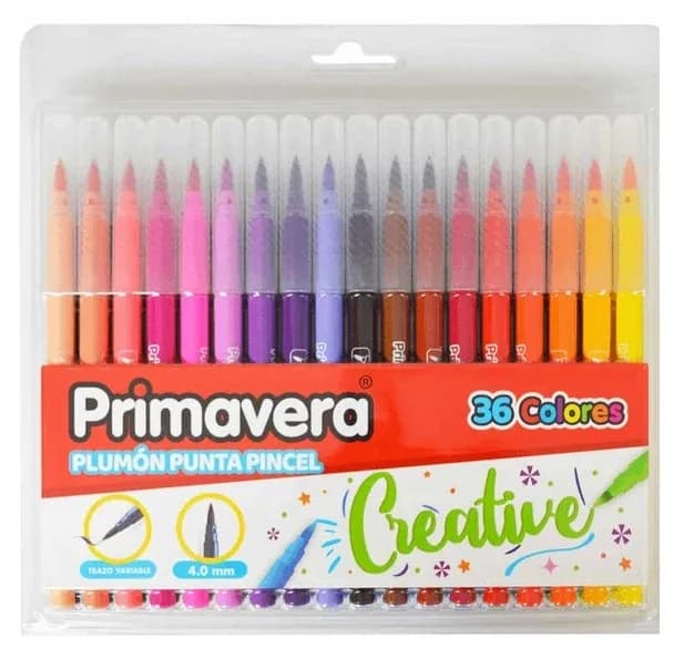 MARCADOR PRIMAVERA X 36COL PINCEL