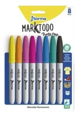 MARCADOR NORMA X 8COL MARCATODO