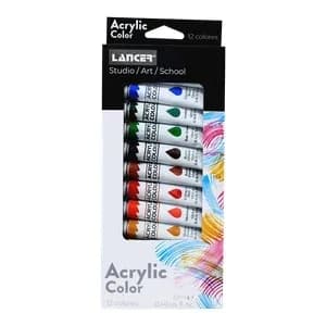 PINTURA ACRILICA LANCER X 12COL TUBO CY.4212
