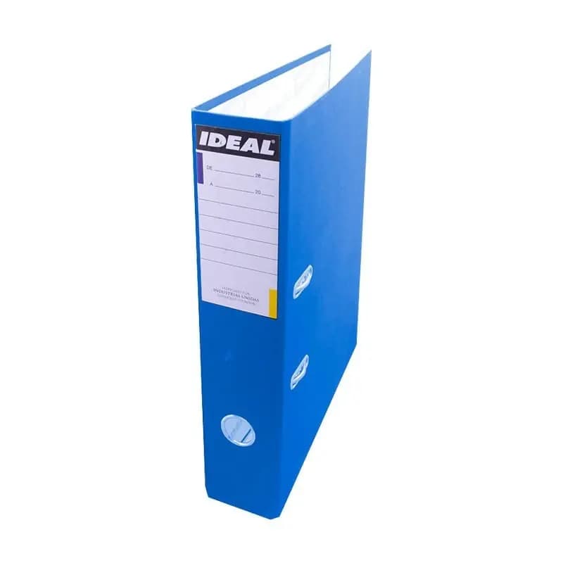 ARCHIVADOR ANCHO OFICIO IDEAL PREMIUN AZUL