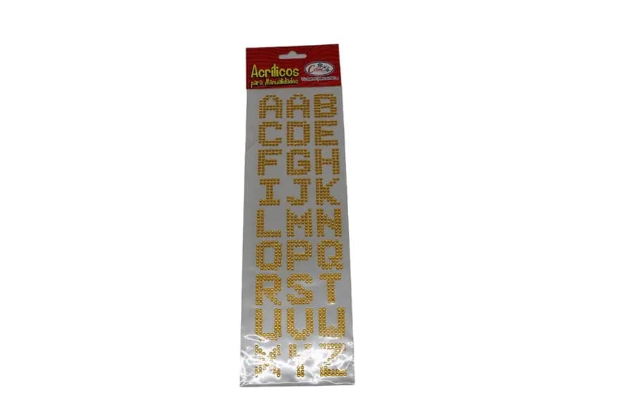 STICKER CELINA LETRAS ACRIL DORADAS 050-0160