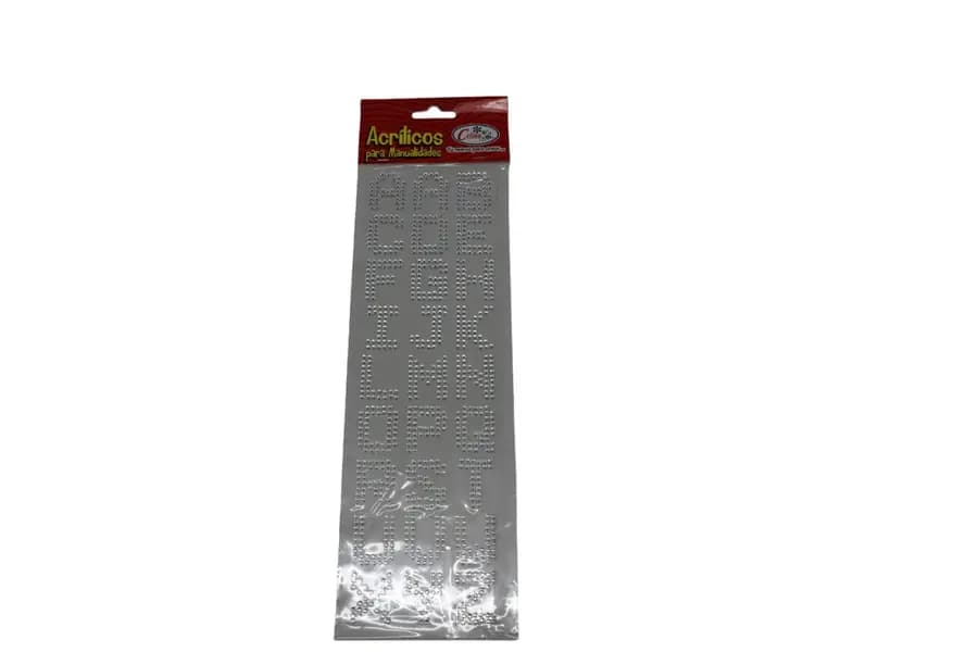 STICKER CELINA LETRAS ACRIL PLATEADAS 050-0159