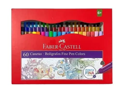 MARCADOR FABER C. X 60COL FINE LINER