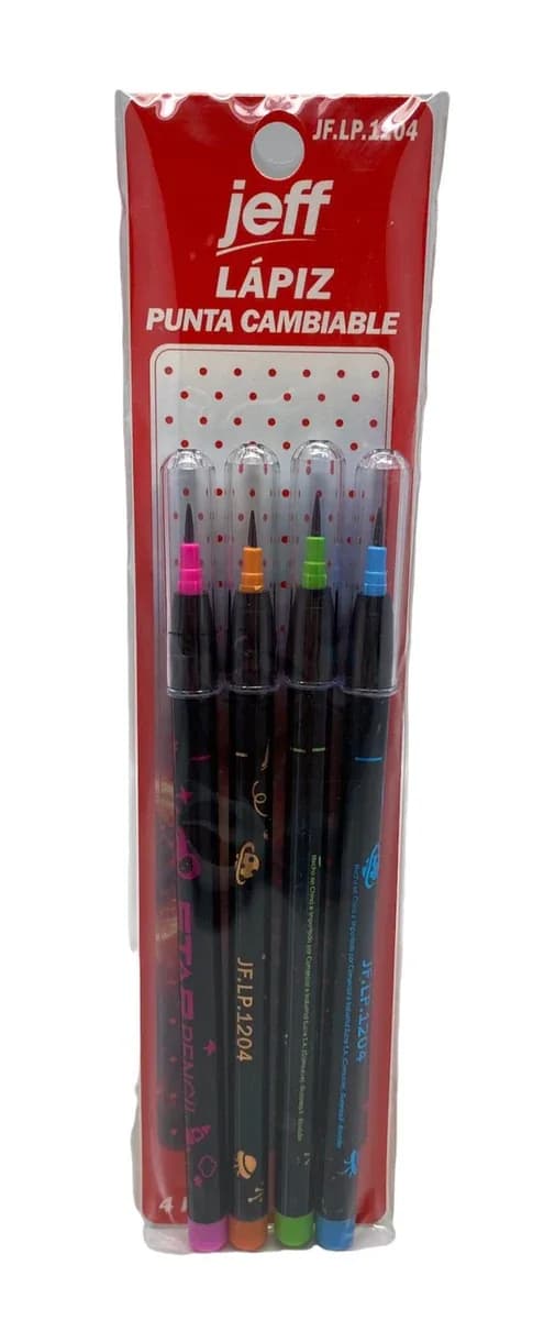 LAPIZ X 4UN JEFF PUNTA CAMBIABLE LP.1204